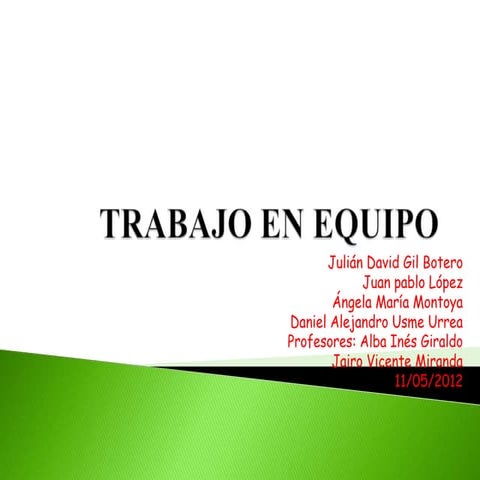 Trabajo en equipo
