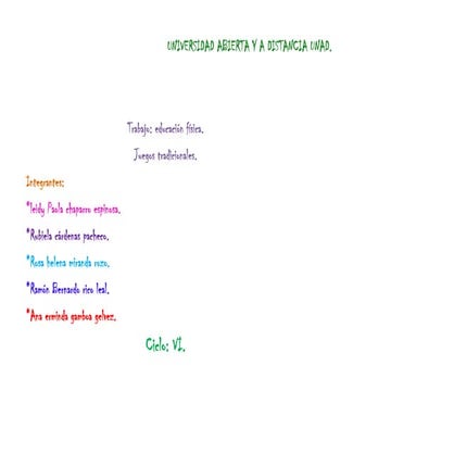 Trabajo en grupo educacion fisica