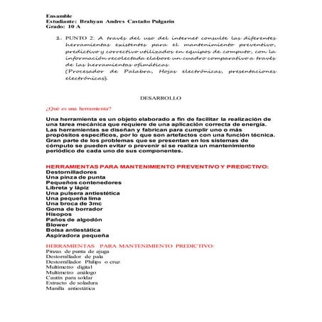 Trabajo ensamble sena