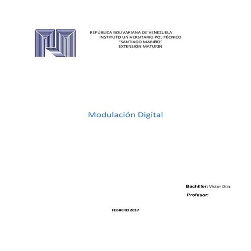 Trabajo especial modulacion digital
