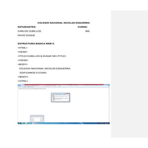 Trabajo estructura basica web ii