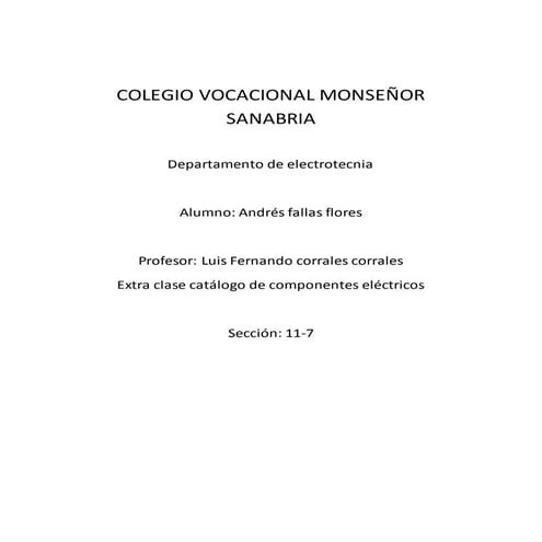  catálogo de componentes electrónicos 