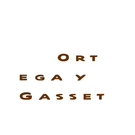 Trabajo filosofia ortega