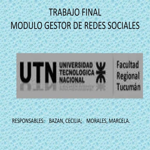 Trabajo final
