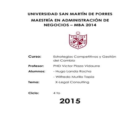 Estrategias Competitivas - Consultoría Estudio de abogados