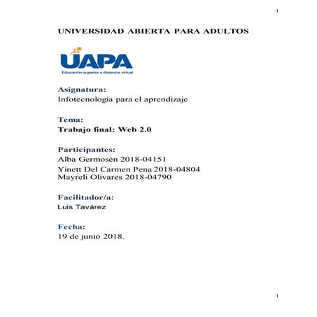 Trabajo final de Infotecnologia