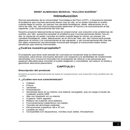 Trabajo final almohada