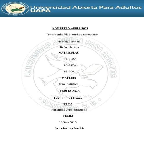 Trabajo final criminalistica