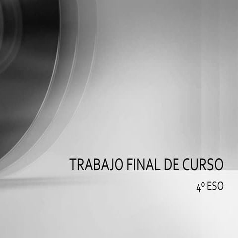 Trabajo final de curso