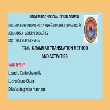 GRAMMAR TRANSLATED METHOD Genera didactic.pptx