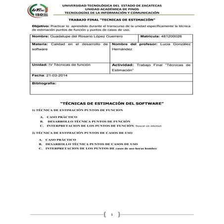 Trabajo final iv calidad rosario