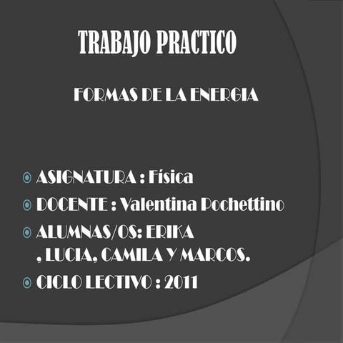 Trabajo finalizado de fisica