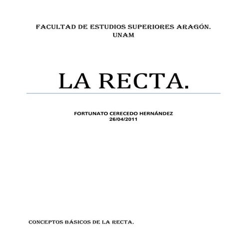 Trabajo final la recta