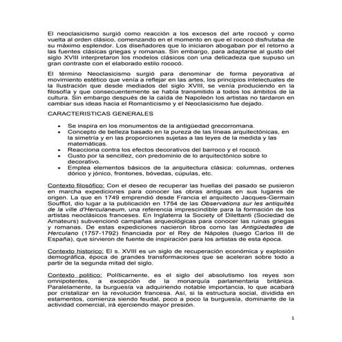 Trabajo final neoclásico