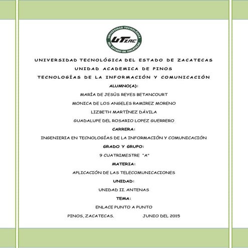 Trabajo final punto a punto Pinos- El Obraje