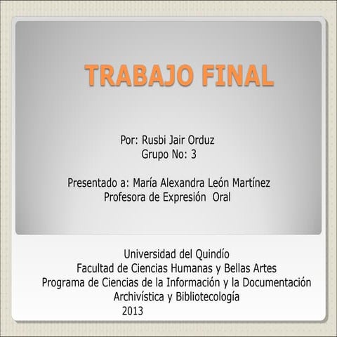 Trabajo final Expresión con hipervinculos