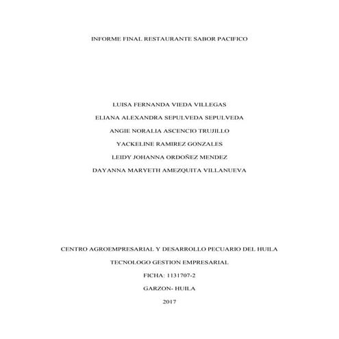 Trabajo final sabor pacifico.