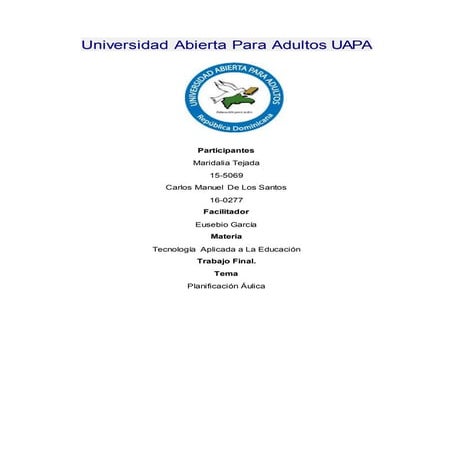 Trabajo final tecnología aplicada a la educación