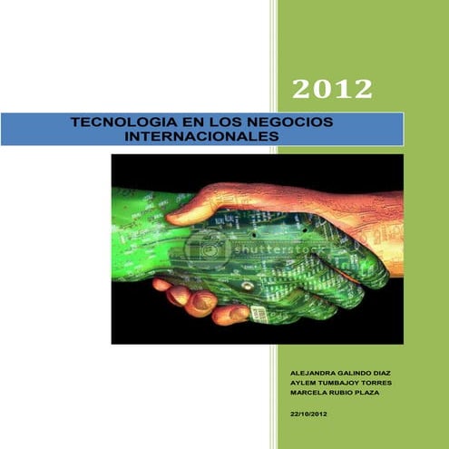  tecnologia en negocios internacionales