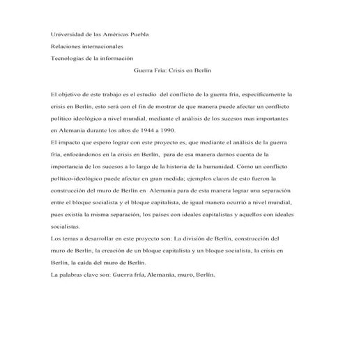 crisis en Berlín TI