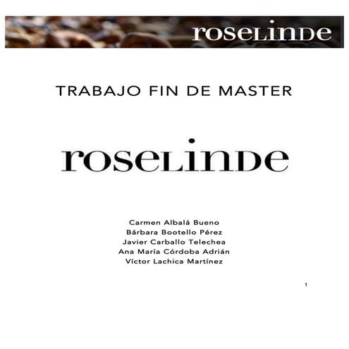 Trabajo master roselinde