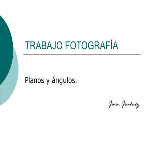 TRABAJO C.A. FOTOGRAFÍA