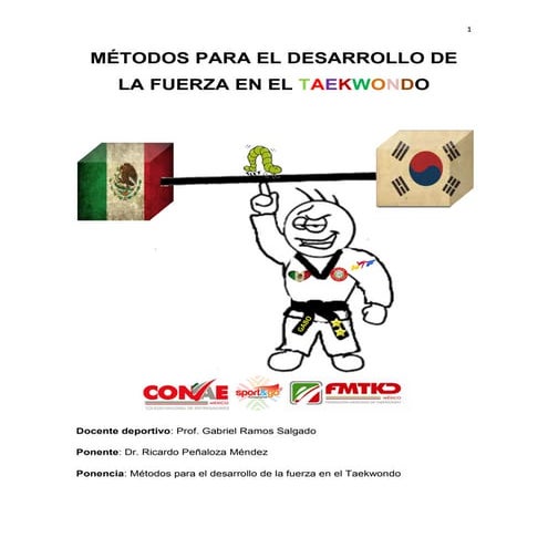 Desarrollo fuerza Taekwondo 