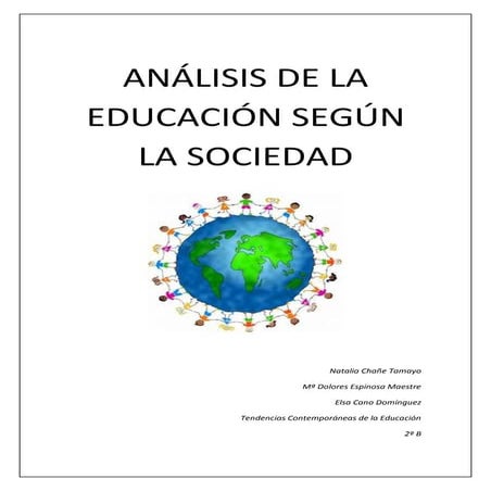 Análisis de la educación según la sociedad