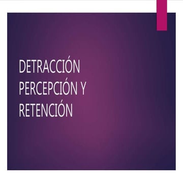 RETENCION DETRACCION Y PERCEPCION