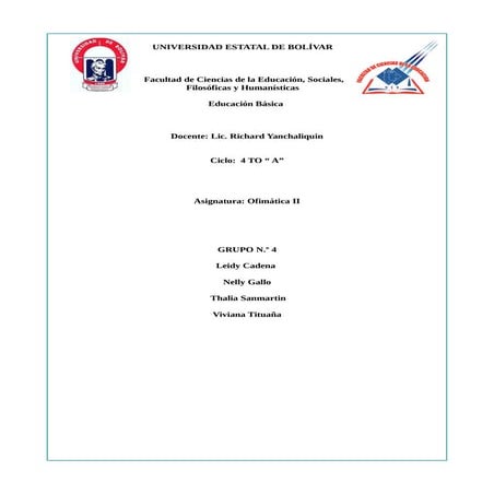 Trabajo Grupal Ofimatica