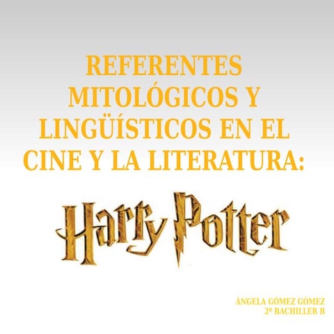 Trabajo harry potter angela gomez