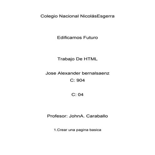 Trabajo html