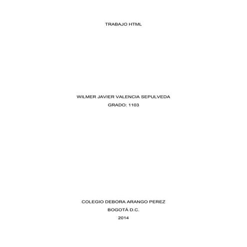 Trabajo Html