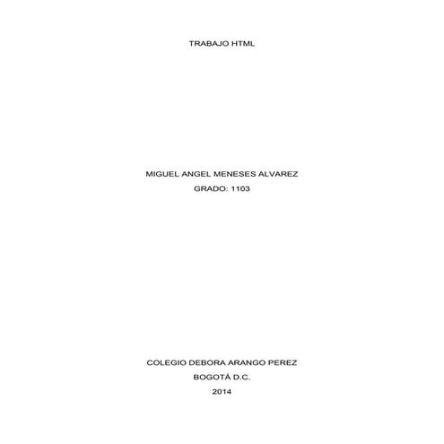 Trabajo html