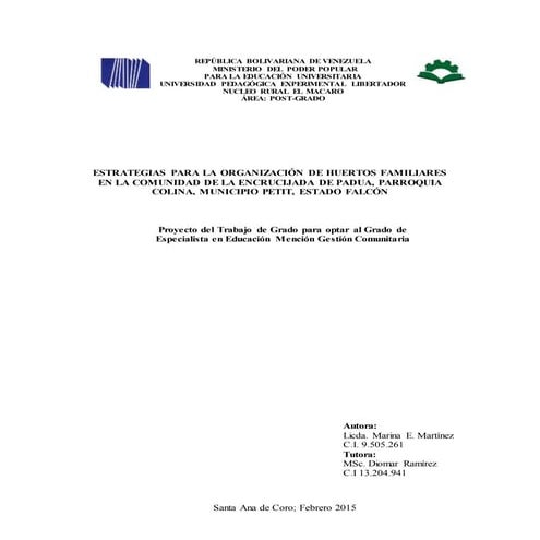 Trabajo huerto escolar alicia