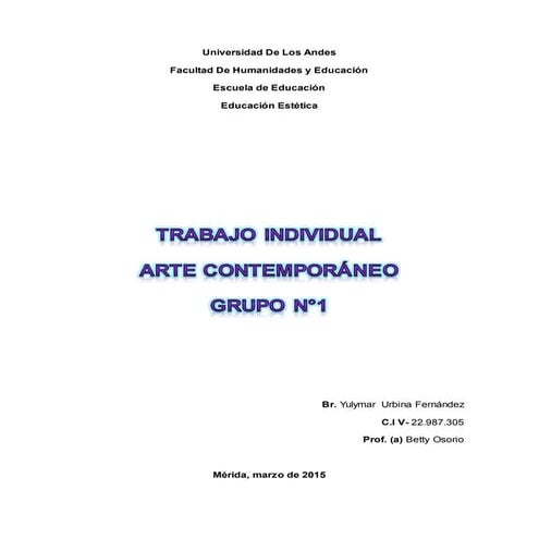 Trabajo Individual Formación Estética Audiovisual