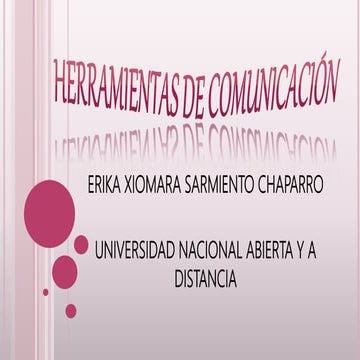 HERRAMIENTAS  DE COMUNICACIÓN 