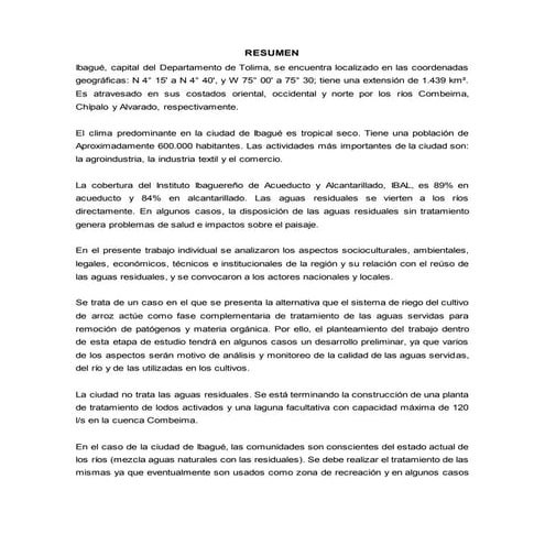 Trabajo individual tratamiento aguas residuales chipalo