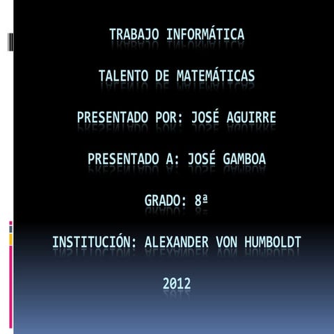 Trabajo informática ja