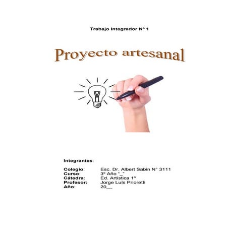 Proyecto Artesanal