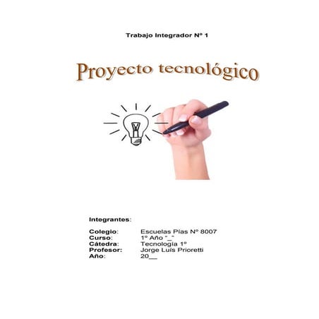 Proyecto Tecnológico
