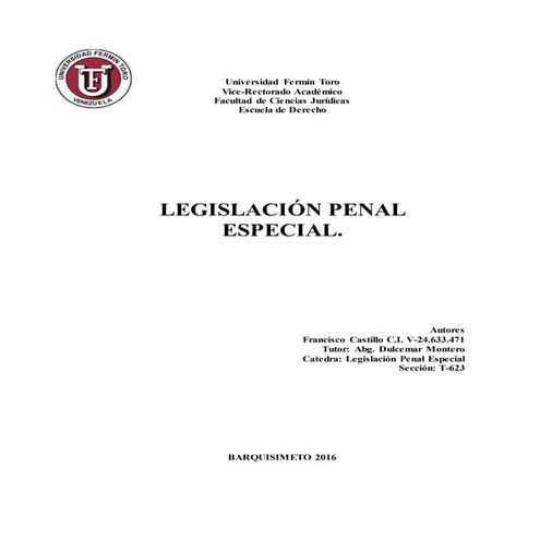 Trabajo juansito leyes de robo de vehiculos y corrupcion