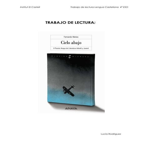 Trabajo lectura cielo abajo