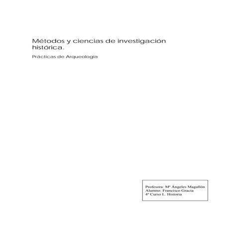 Prácticas Métodos arqueología
