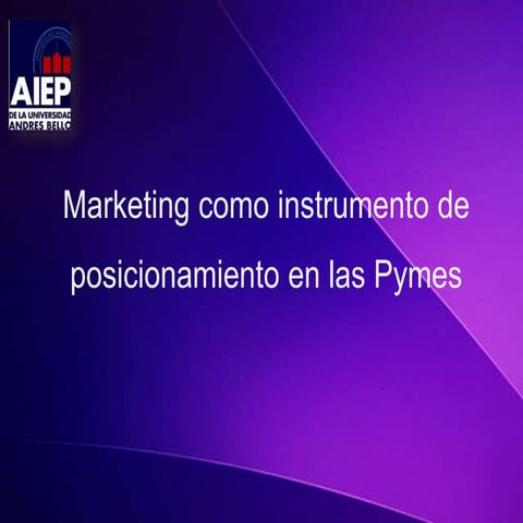 Marketing como Instrumento de Posicionamiento en las Pymes