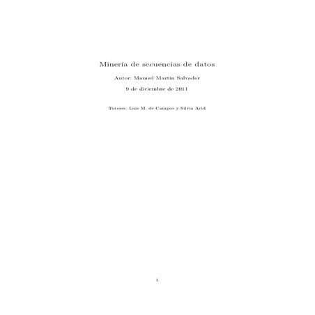 Minería de secuencias de datos
