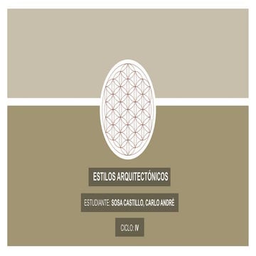 SINTESIS DE LOS ESTILOS ARQUITETÓNICOS - Carlo André Sosa Castillo