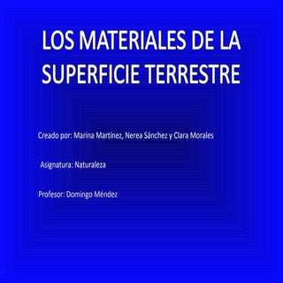 Trabajo natus materiales superficie...
