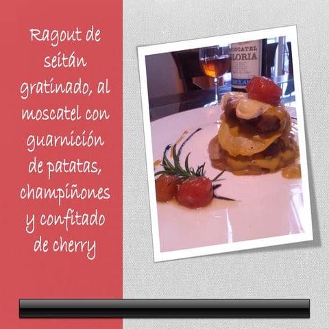 Ragout de seitan al moscatel de chiclana