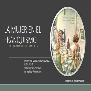 La mujer en el franquismo